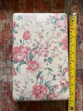 Laura Ashley Vintage Floral Fabric Covered Storage Box